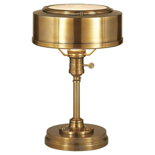 Henley Task Lamp, Antiqued Brass | One Kings Lane