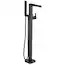 Delta Ara Matte Black 1-Handle Residential Freestanding Bathtub Faucet Lowes.com | Lowe's