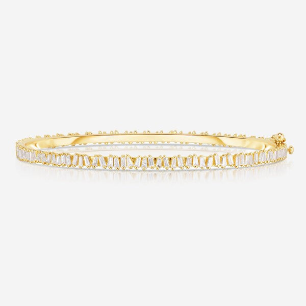 Baguette Ridge Bangle | Ring Concierge
