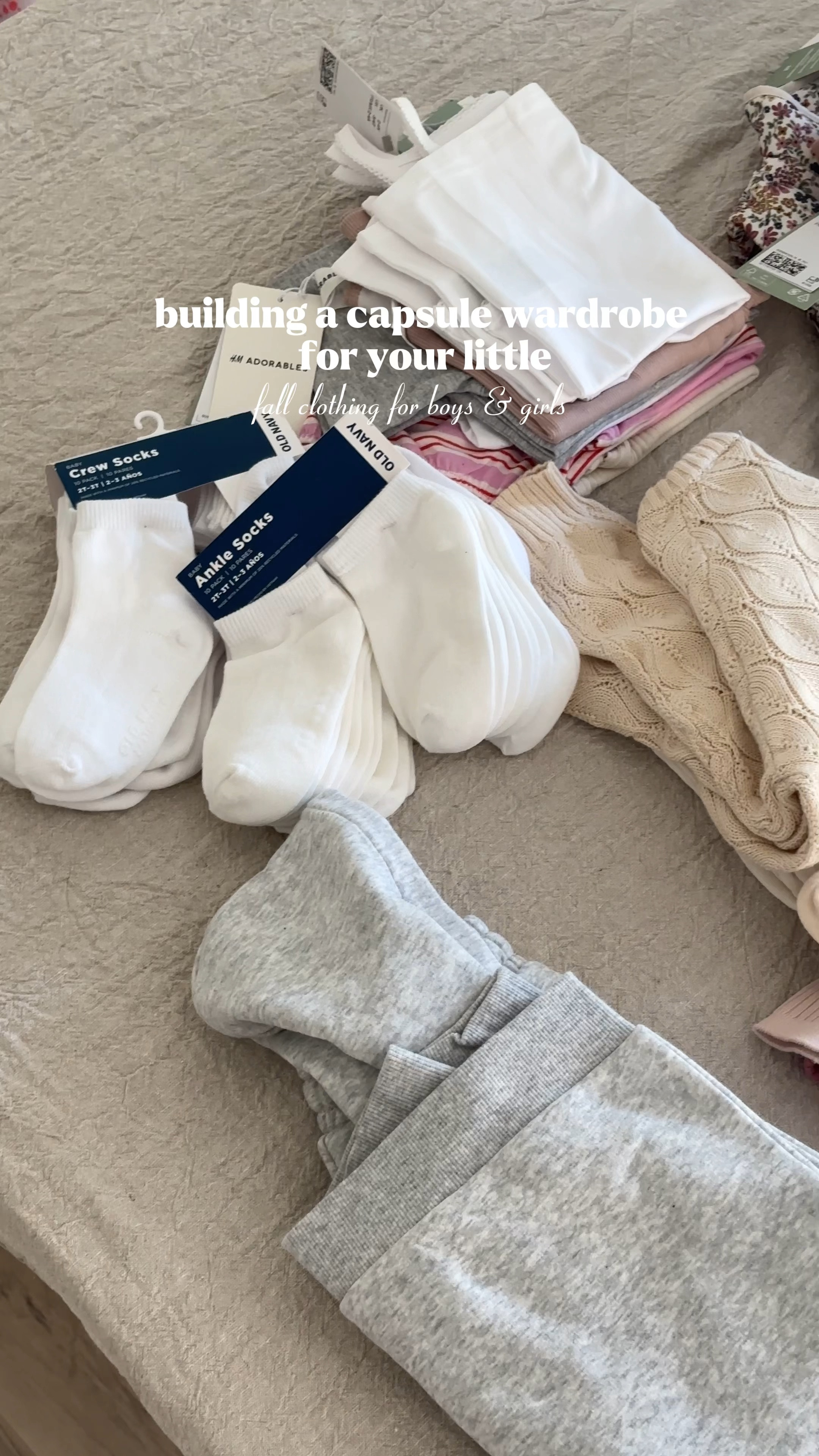 Capri’s summer-fall transition capsule!! This is so easy to do for boys and girls and here’s how: 

She is wearing 3T 

The formula:
-2 pairs of solid pants 
-2 sweaters or cardigans 
-1 Fleece jogger set 
-5 shirts 
-1 dress or overalls for boys! 
-a few tank tops 
-1 pack of crew and ankle socks
-1 pack of footless and footed tights 
-1 piece of outerwear (raincoat, jacket or vest) 

Shoes:
-sneakers 
-Uggs
-rain boots 
-dress shoes 


#LTKSeasonal #LTKfamily #LTKkids