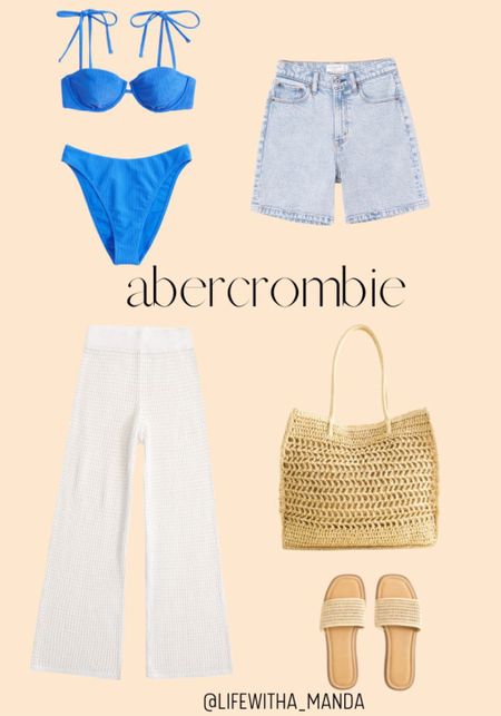#abercrombie #abercrombiefinds #becahbag #summeroutfit #springbreak #resortwear #bikini #slides #sandals #vacation #shorts #jeanshorts #denimshorts #beachcoverup

#LTKSpringSale #LTKswim #LTKSeasonal