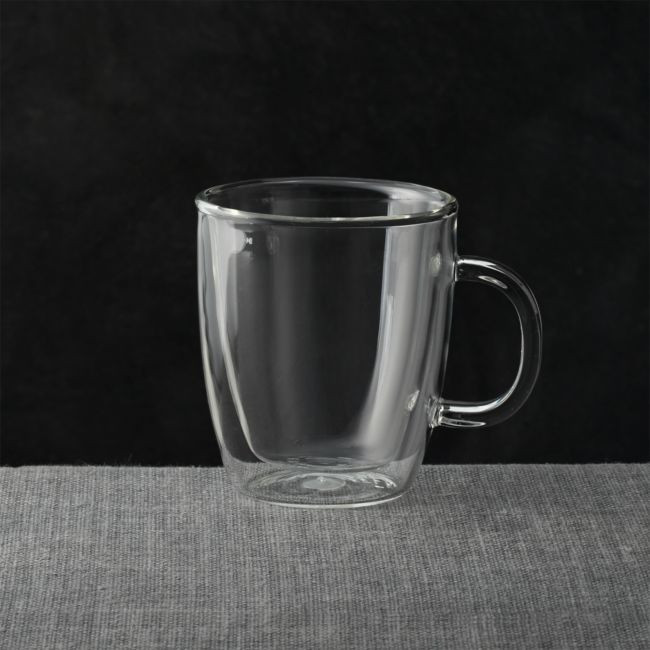 Bodum ® 10-oz. Double Wall Bistro Mug | Crate & Barrel