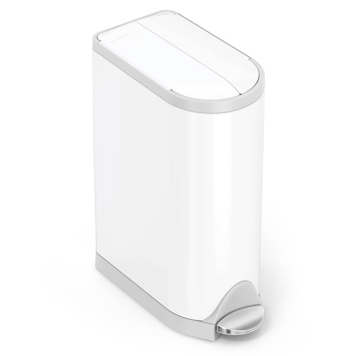 simplehuman 18L Diaper Can - White Steel | Target
