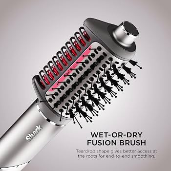 Shark FlexFusion Hair Dryer with Fusion Hair Brush, Ceramic Air Styler with Auto-Wrap Hair Curler... | Amazon (US)