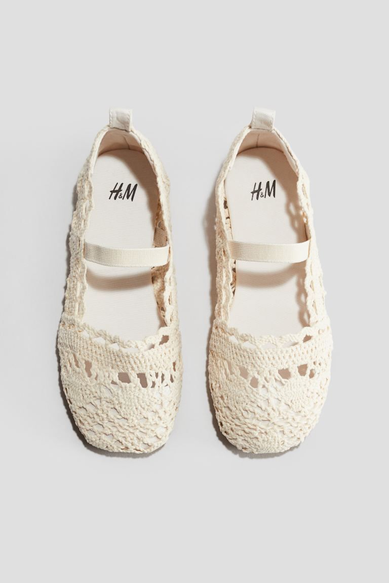 Crochet-look Ballet Flats | H&M (US + CA)