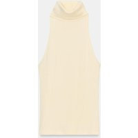 Zara - High Neck Sleeveless Top In Ecru - M - Woman | Zara UK