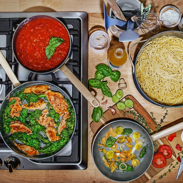 Beautiful Juego de Utensilios de Cocina Antiadherentes de Cerámica de 12 Pzas, Noche Estrellada,... | Walmart (US)