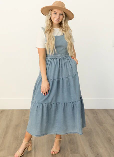 Kaydence Denim Overall Dress | My Sister's Closet Boutique