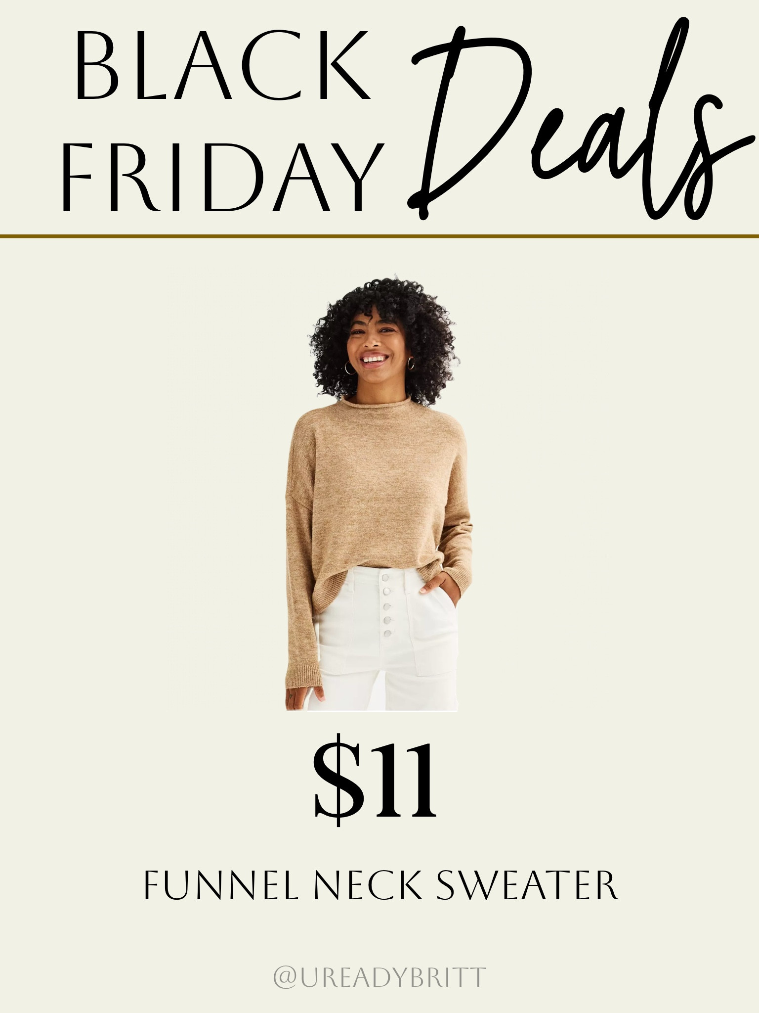 Grabbed the $11 sweater for myself! Several cute color options!

#LTKFindsUnder50 #LTKCyberWeek #LTKSaleAlert