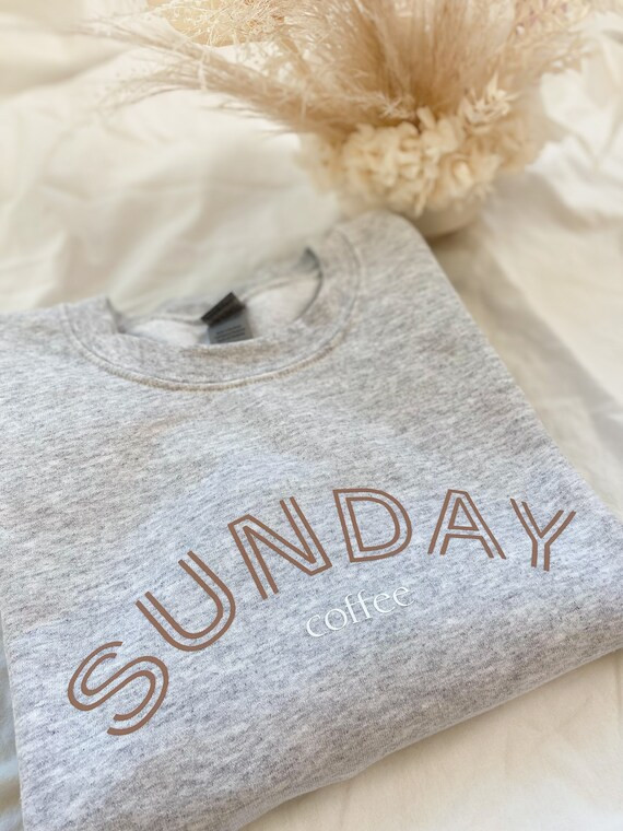Read the full title
    Sunday Coffee Crewneck Sweatshirt | Etsy (US)