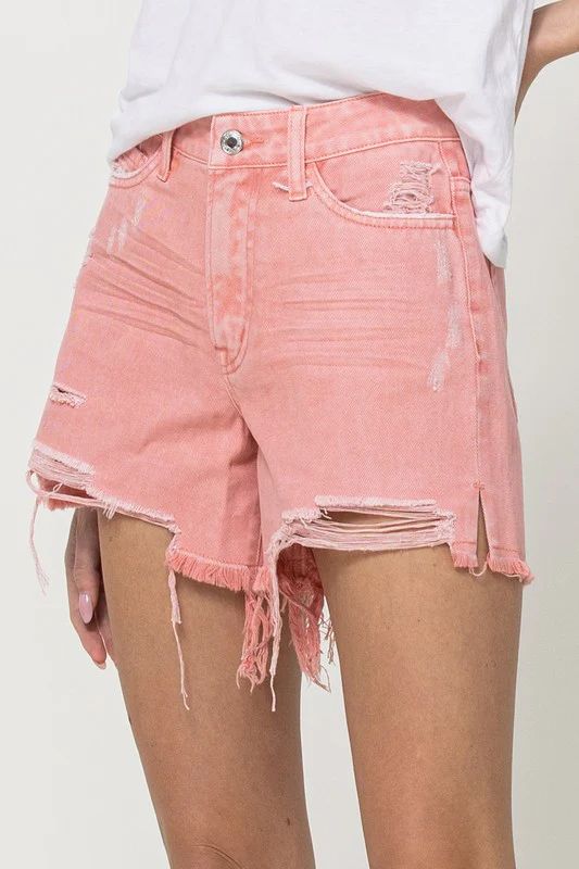 Vintage Pink Denim Shorts | Love story boutique