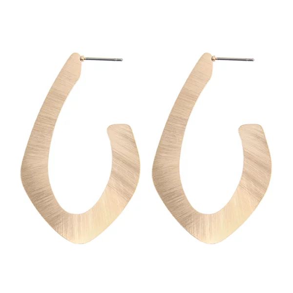 Riah Fashion Simple Geometric Hoop Statement Earrings - Bohemian Tribal Lightweight Profile Shiel... | Walmart (US)