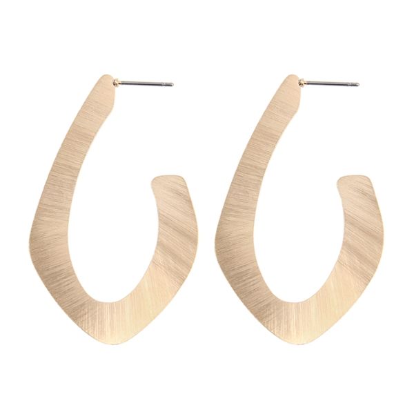 Riah Fashion Simple Geometric Hoop Statement Earrings - Bohemian Tribal Lightweight Profile Shiel... | Walmart (US)