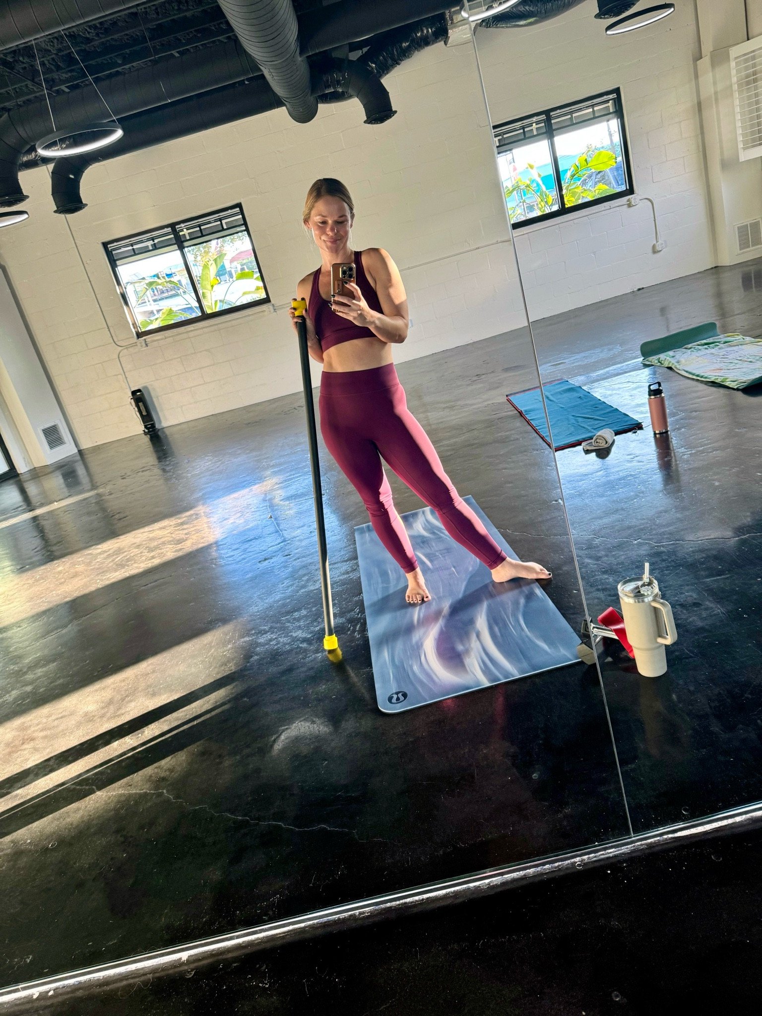 All the equipment and this Bandier set to teach a Blend class this morning! 

#LTKfitness