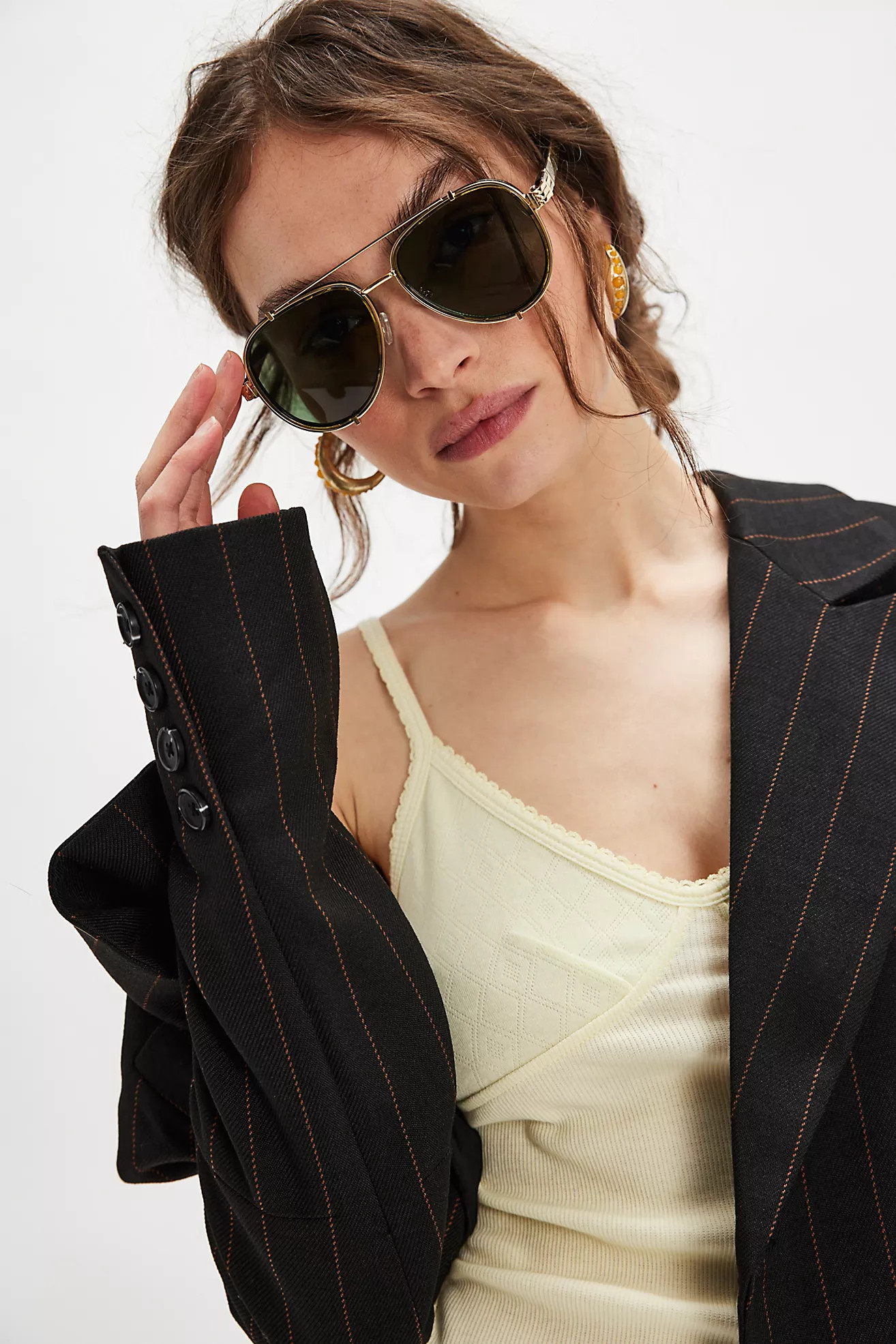 Wesley Oversized Aviator Sunglasses | Free People (Global - UK&FR Excluded)