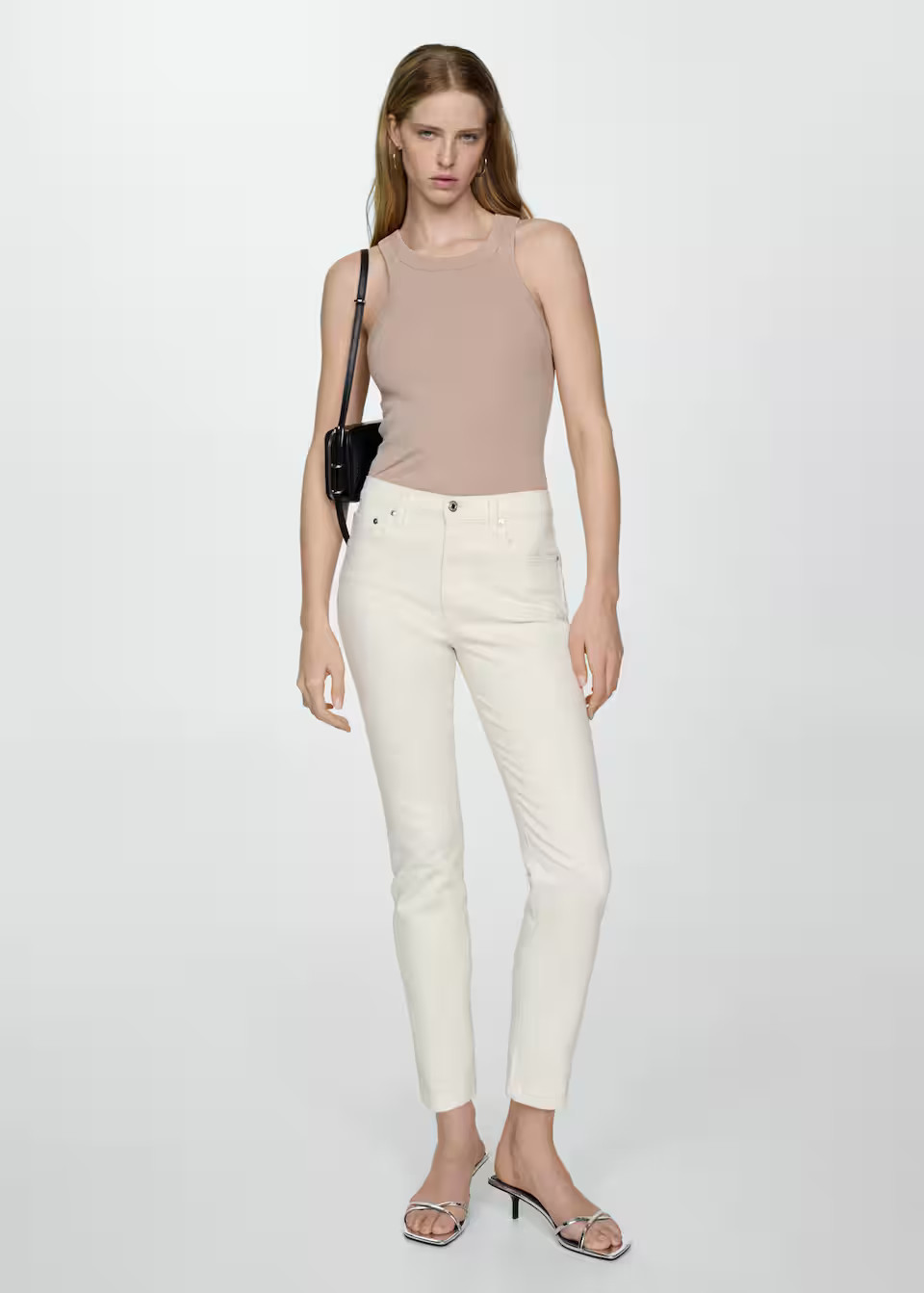 Slim jeans in cropped-länge -  Damen | Mango Deutschland | MANGO (DE)