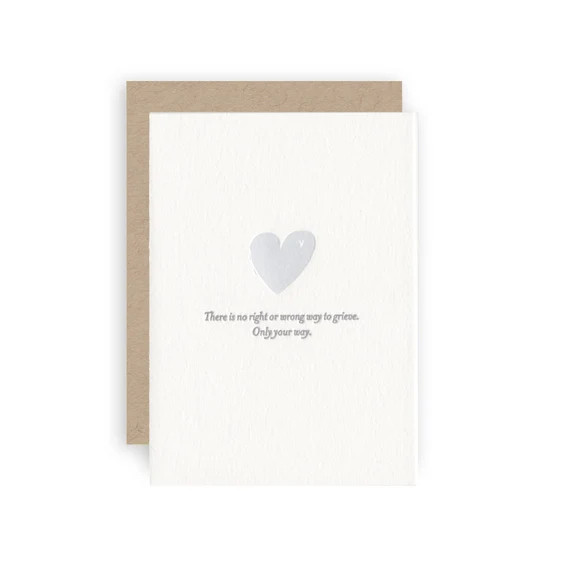 There is no right or wrong way to grieve  Letterpress Empathy | Etsy | Etsy (US)