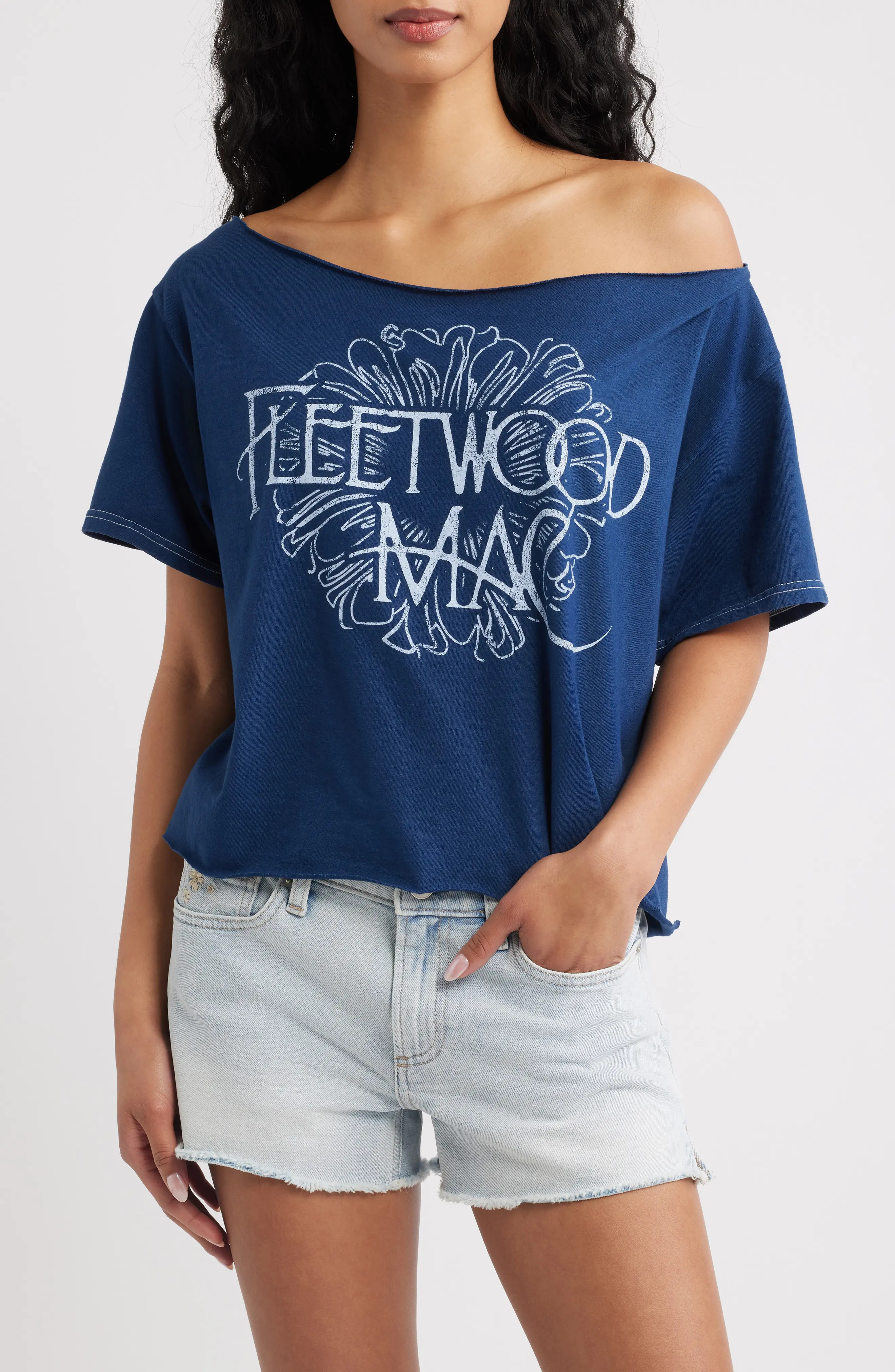 Fleetwood Mac Off the Shoulder Tee (Women) | Nordstrom | Nordstrom