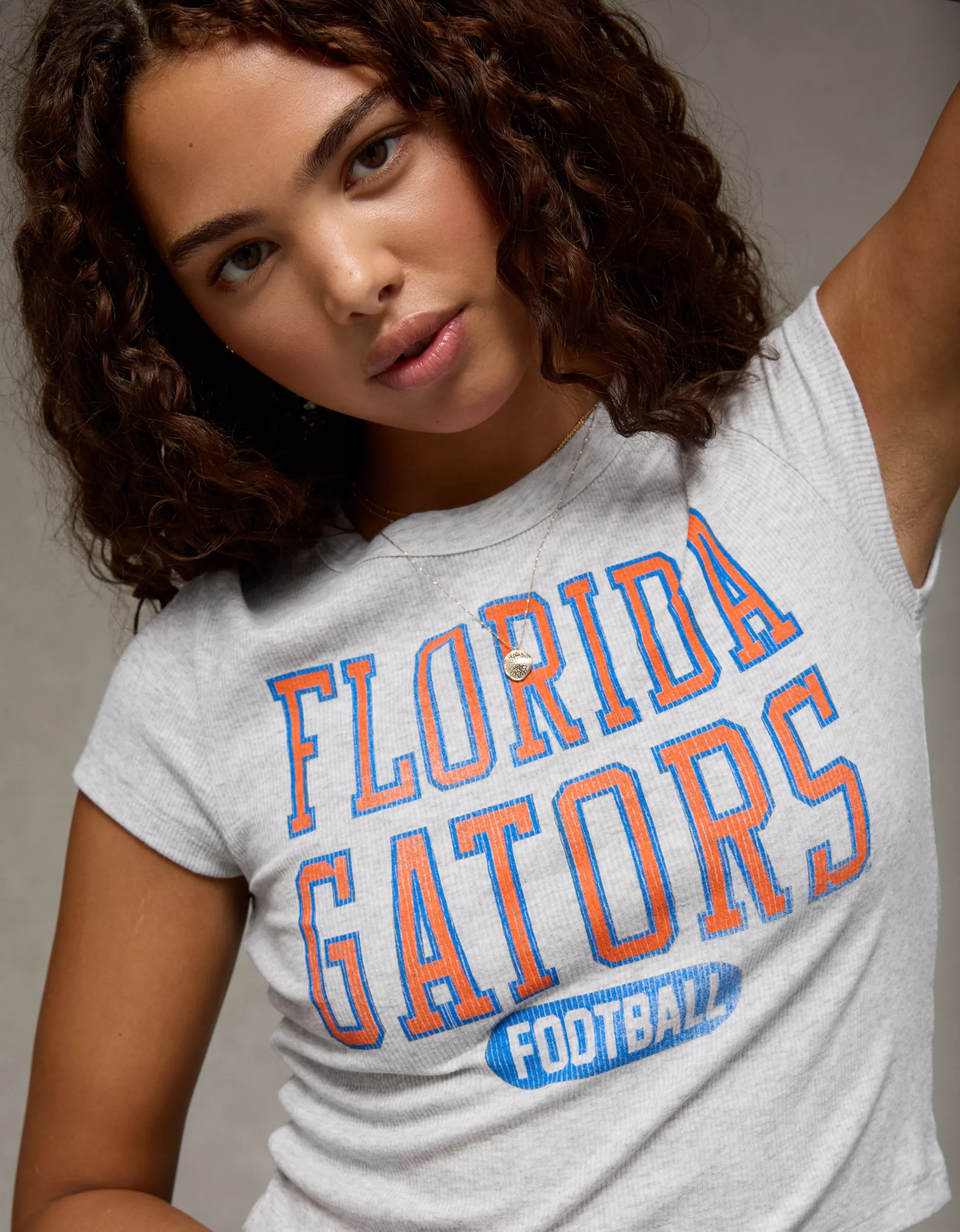 AE Florida Gators Graphic Cropped Baby Tee | American Eagle Outfitters (US & CA)