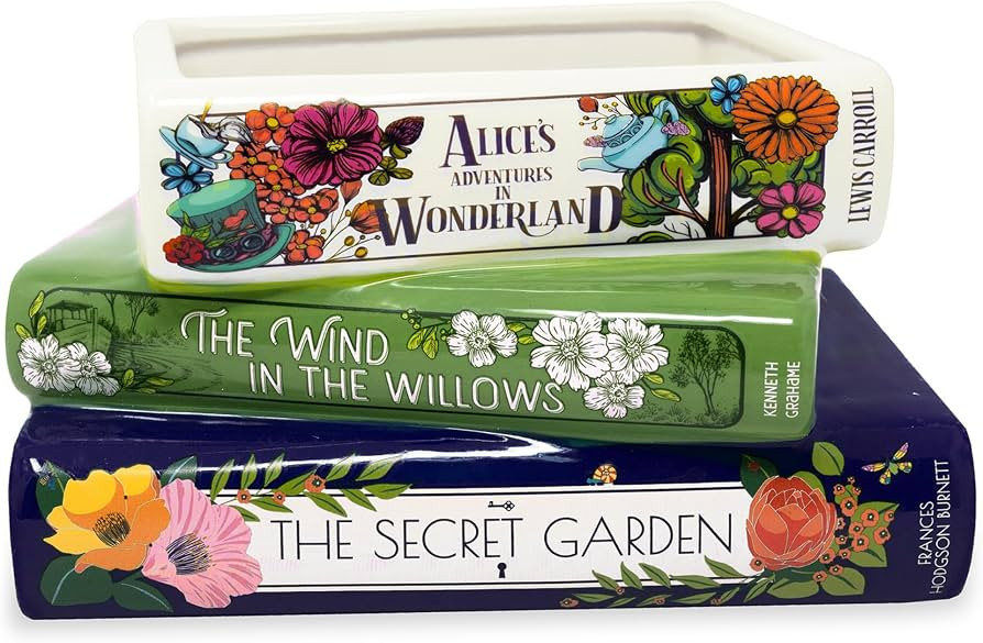 Steel Mill & Co Original Small Book-Shaped Decorative Planter, Ceramic Planter for Home Decor, Cu... | Amazon (US)