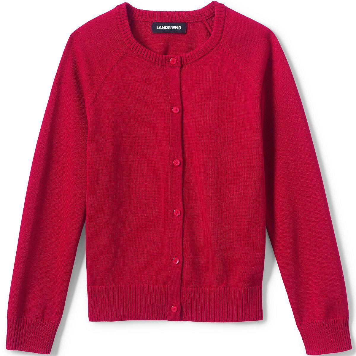 Lands' End School Uniform Kids Cotton Modal Cardigan Sweater | Target