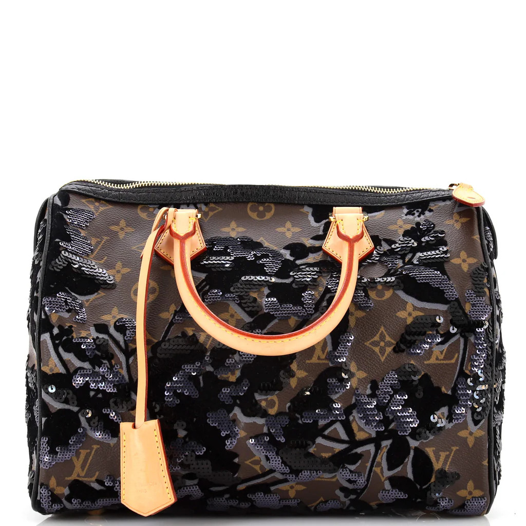 Speedy Handbag Fleur De Jais Monogram Canvas 30 | Rebag