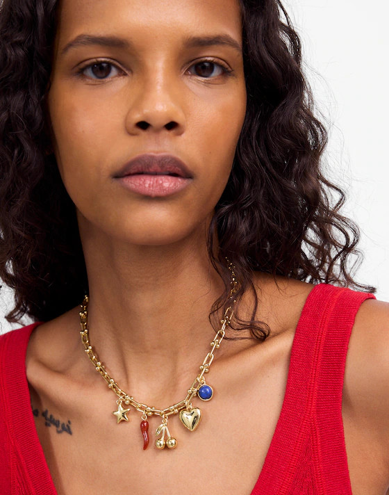 Semiprecious U-Link Charm Necklace | Madewell | Madewell