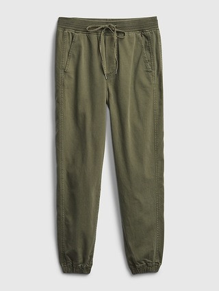 Ribbed Pull-On Joggers with Washwell&#153 | Gap (US)