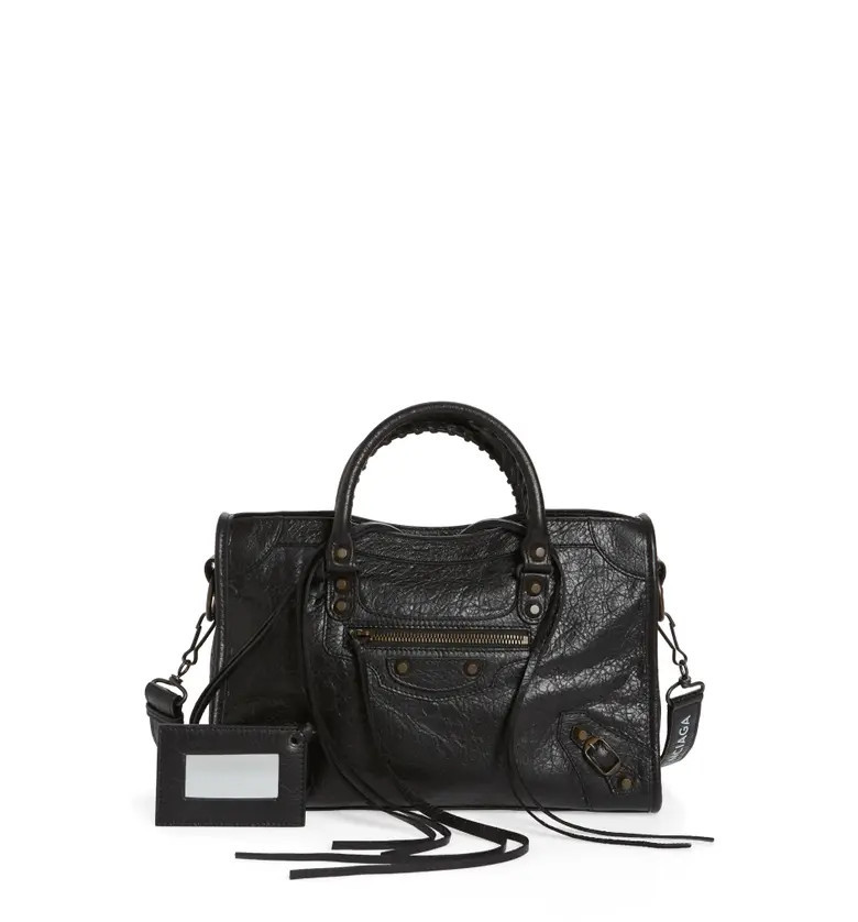 Balenciaga Classic City Logo Strap Leather Tote | Nordstrom
