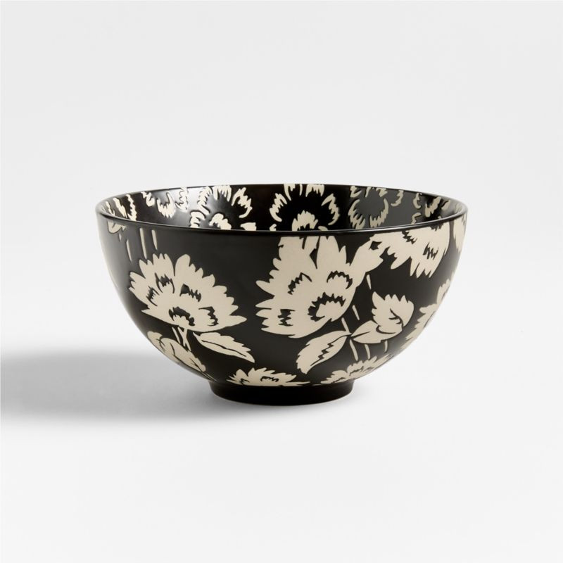 Jardin Stoneware Small Serving Bowl + Reviews | Crate & Barrel | Crate & Barrel