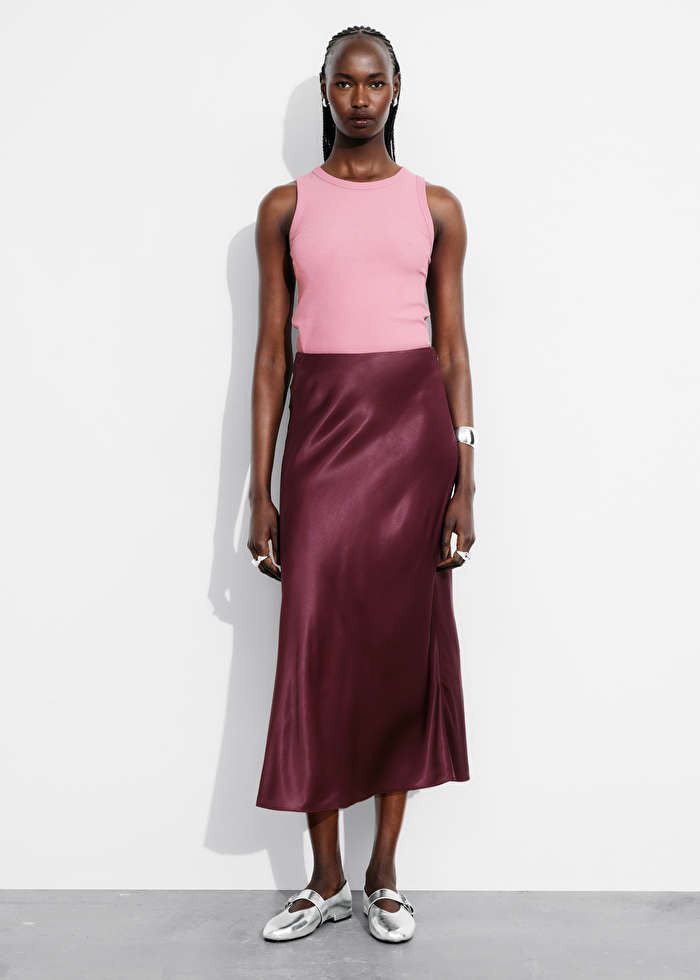Satin Midi Skirt | & Other Stories US