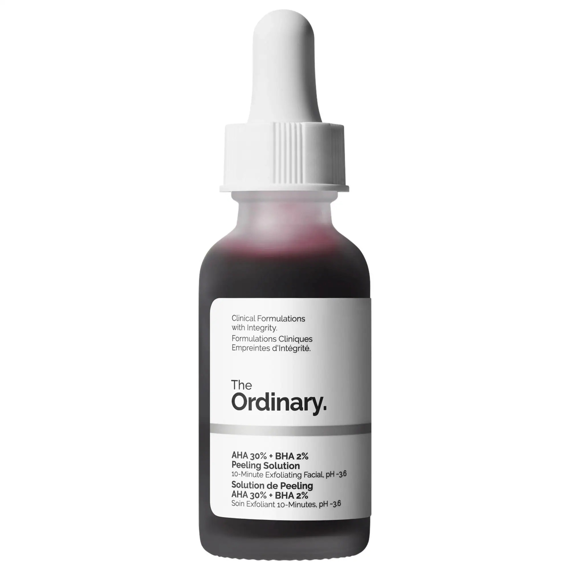 The Ordinary AHA 30% + BHA 2% Exfoliating Peeling Solution 1 oz/ 30 mL | Sephora (US)