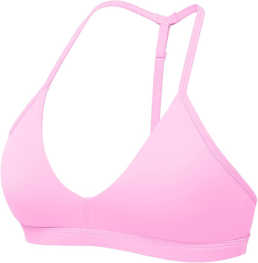YEOREO Sports Bras for Women Strappy Padded Halter Ericie Open Back Light Impact Deep V Neck Yoga... | Amazon (US)