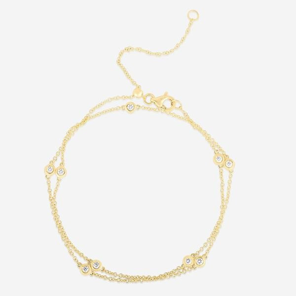 Multiway Diamond Bezel Necklace + Double Wrap Bracelet | Ring Concierge