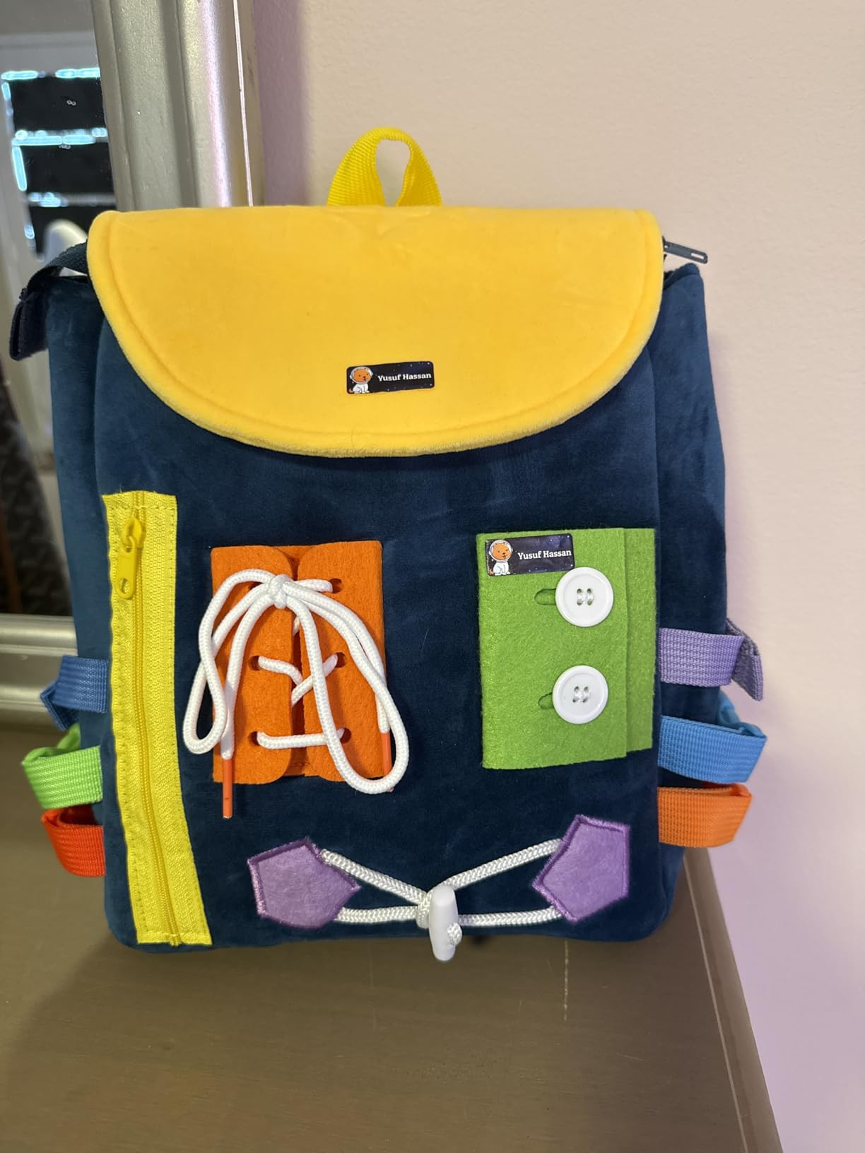 Busy Board - Toddler Backpack with Buckles and Learning Activity Toys - Develop Fine Motor Skills and Basic Life Skills - Learn to Tie Shoes - Children's Travel Toy | Amazon (US)