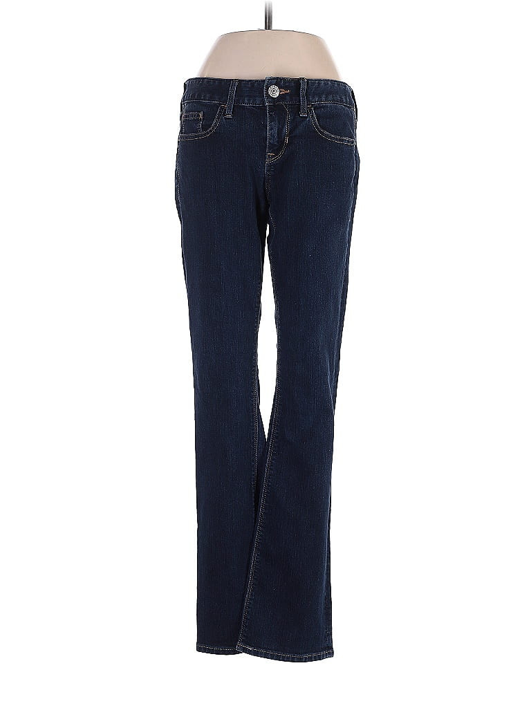 Express Outlet Jeans - Mid/Reg Rise: Blue Bottoms - Size 25 | ThredUp