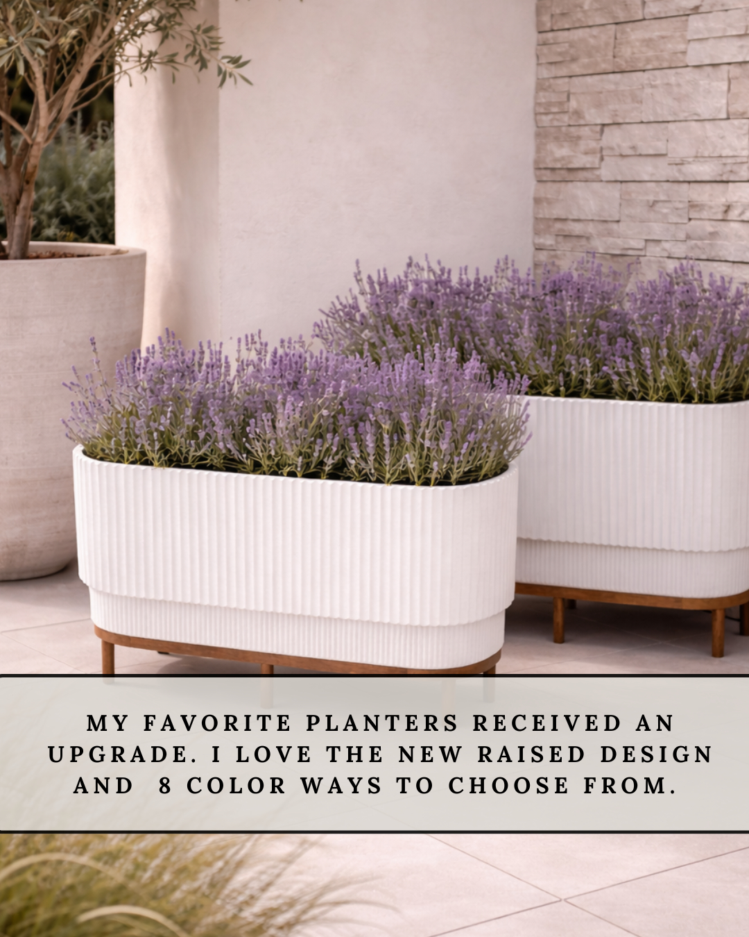 The RAISED PLANTER trend is everywhere right now, and these instantly elevate a patio, porch, or outdoor space. The ribbed texture and raised base give them that clean, modern designer look. With 8 color options to choose from, they make styling greenery simple while adding height and structure to your space.

#Amazon #TheHillaryStyle #AmazonHome #DesignerLookForLess #LuxuryForLess #OutdoorStyle #FrontPorchInspo #ModernOutdoor #PlanterStyle #HomeUpgrade 

 #LTKU #LTKOver40 #LTKHome