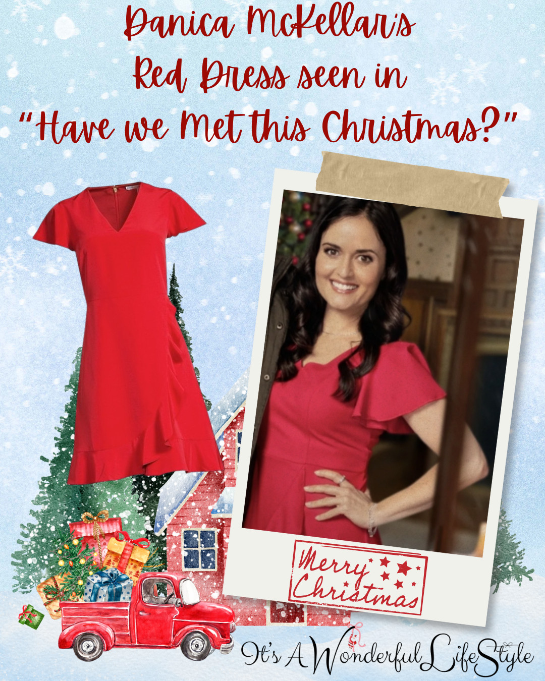 Get Danica McKellar’s lovely red dress seen in her new Great American Family holiday movie... “Have We Met This Christmas?”

This pretty red dress brings Christmas charm with a bright, joyful glow... perfect for church, holiday parties, date nights, and every deck the halls moment in between. Who doesn't love a red dress at Christmas?

Whether you’re twirling under the mistletoe or making a grand entrance at your next holiday gathering, this dress sleighs in all the right ways. Consider it your go-to for looking *tree-mendously* fabulous all season long! 
 

 #LTKHoliday #LTKSeasonal #LTKFindsUnder100