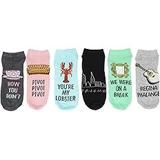 Hyp Friends Television Series Juniors/Womens 6 Pack Ankle Socks | Amazon (US)