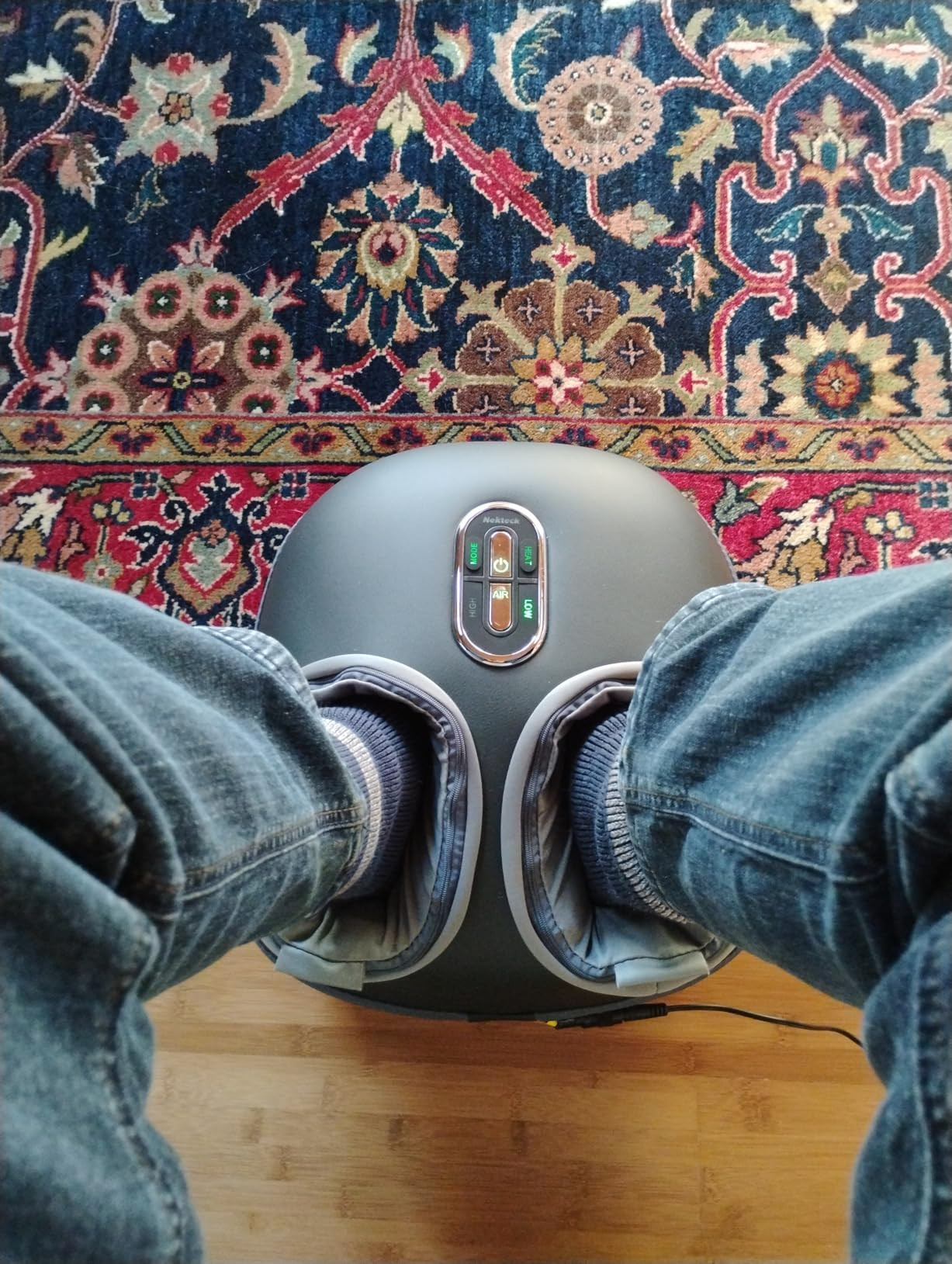 Nekteck Shiatsu Foot Massager with Heat [2026 Upgraded], 3 Modes Deep Kneading Therapy Air Compre... | Amazon (US)