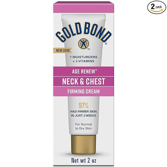 Gold Bond Neck & Chest Firming Cream 2 oz, Clinically Tested Skin Firming Cream (Pack of 2) | Amazon (US)