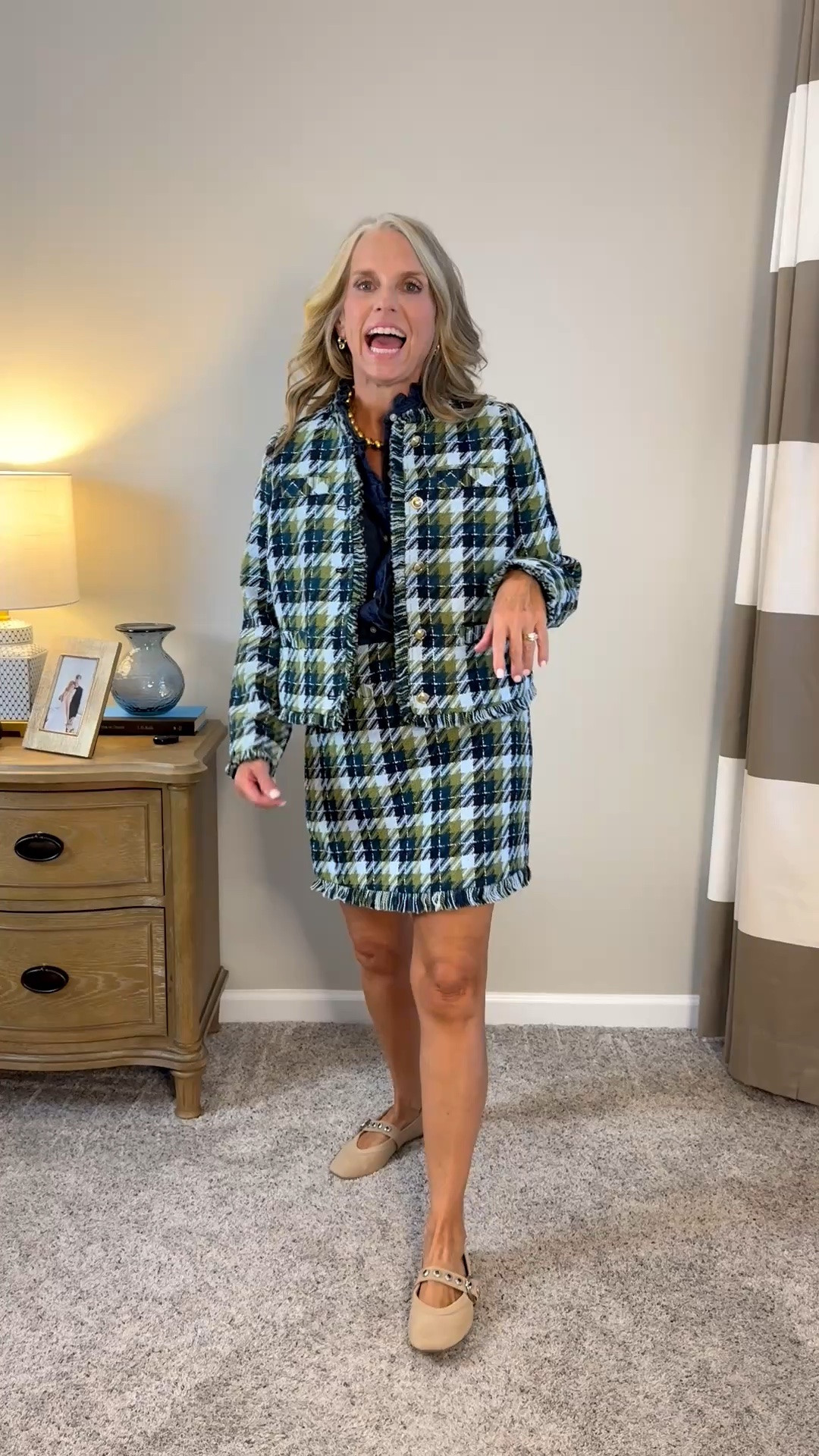 I don’t think you can get any cuter than this. Teachers! This look is for you. Office workers, you want in on this too. If you just want to feel cute…grab these pieces. I’m wearing XS in everything or 2.

#LTKootd #LTKOver40 #LTKWorkwear
