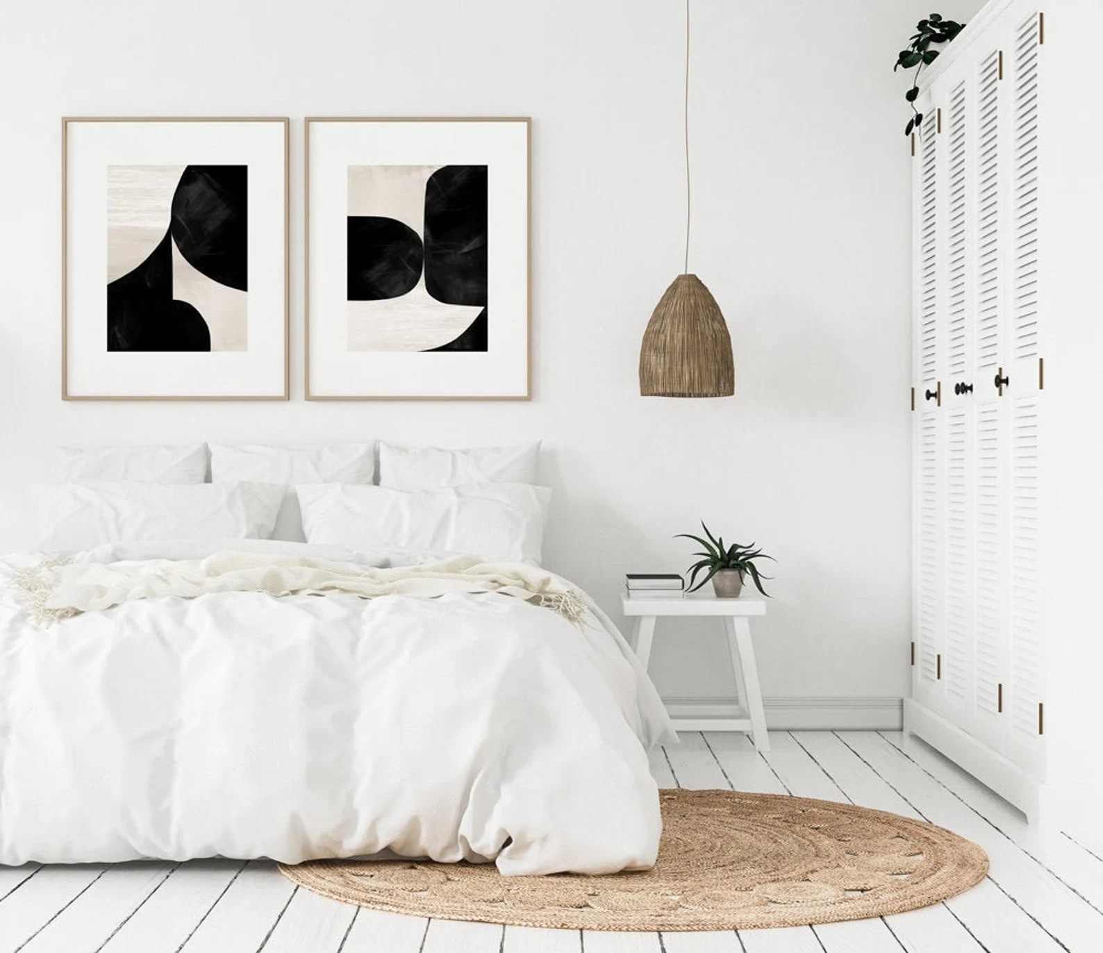 Abstract Art Print Set 2 Black & White Abstract Art | Etsy | Etsy (US)