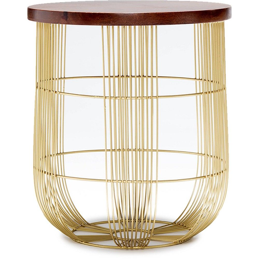 Maxwell Metal Side Table Gold - Finch | Target