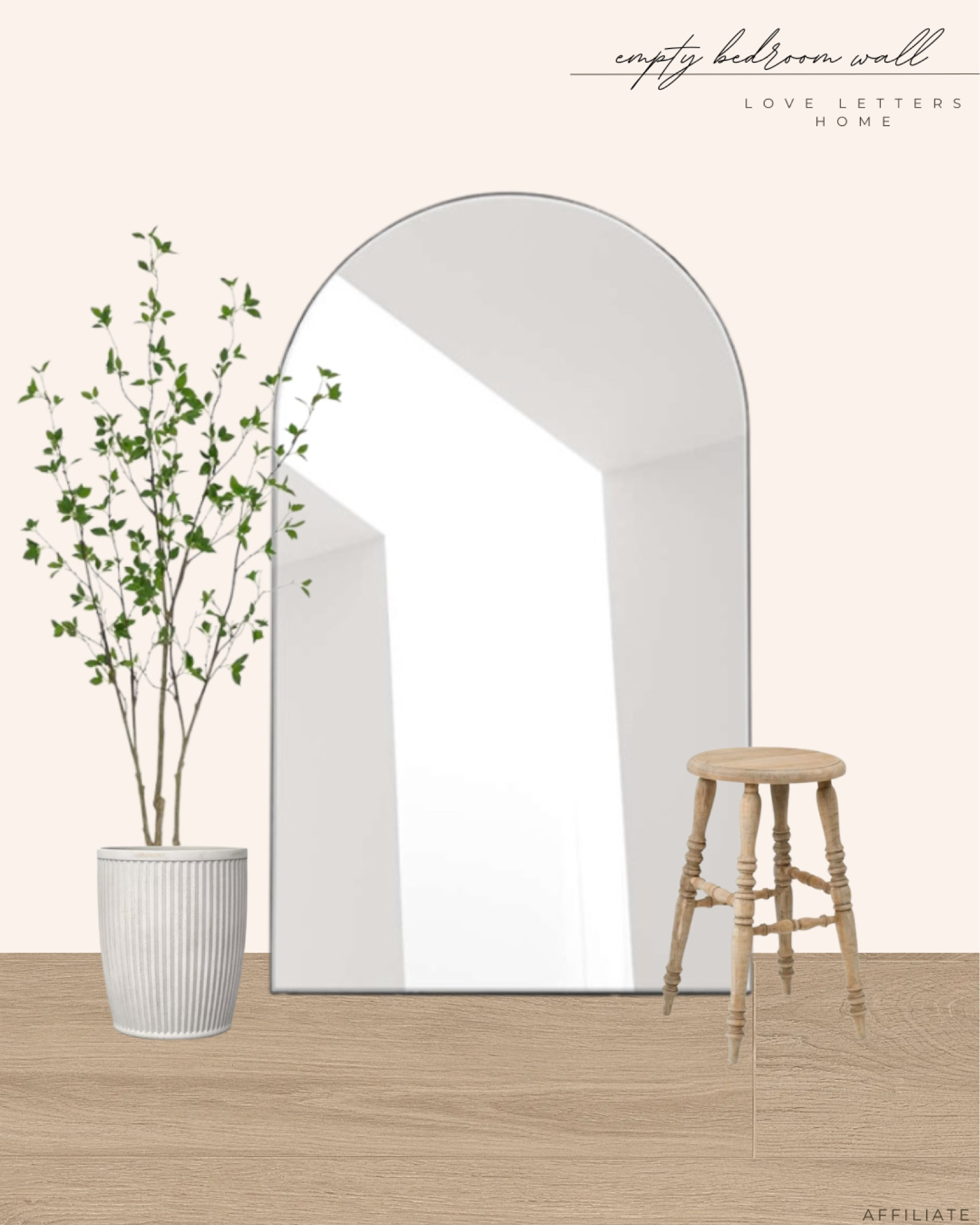 Large walmart mirror half off! 

Floor length mirror styled for a bedroom wall refresh, bedroom decor, hallway decor, large wall decor, design board, mood board 

#LTKHome