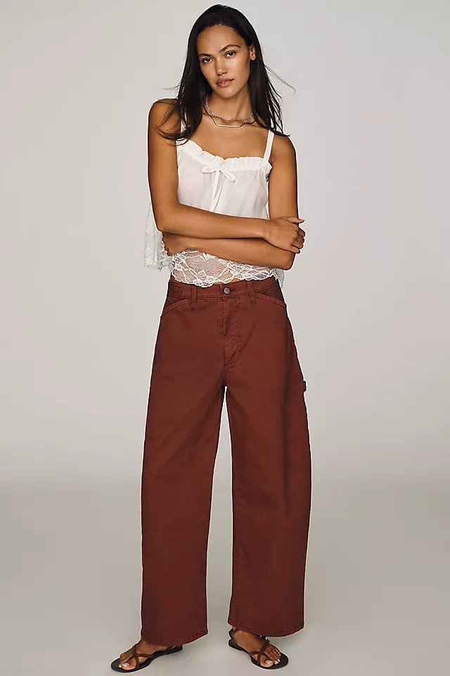 Kayden Full Length Utility Barrel Pants | Anthropologie (US)