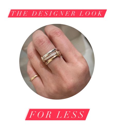 Gorgeous two tone connected link ring mixed metals 

#LTKwedding #LTKGiftGuide #LTKstyletip