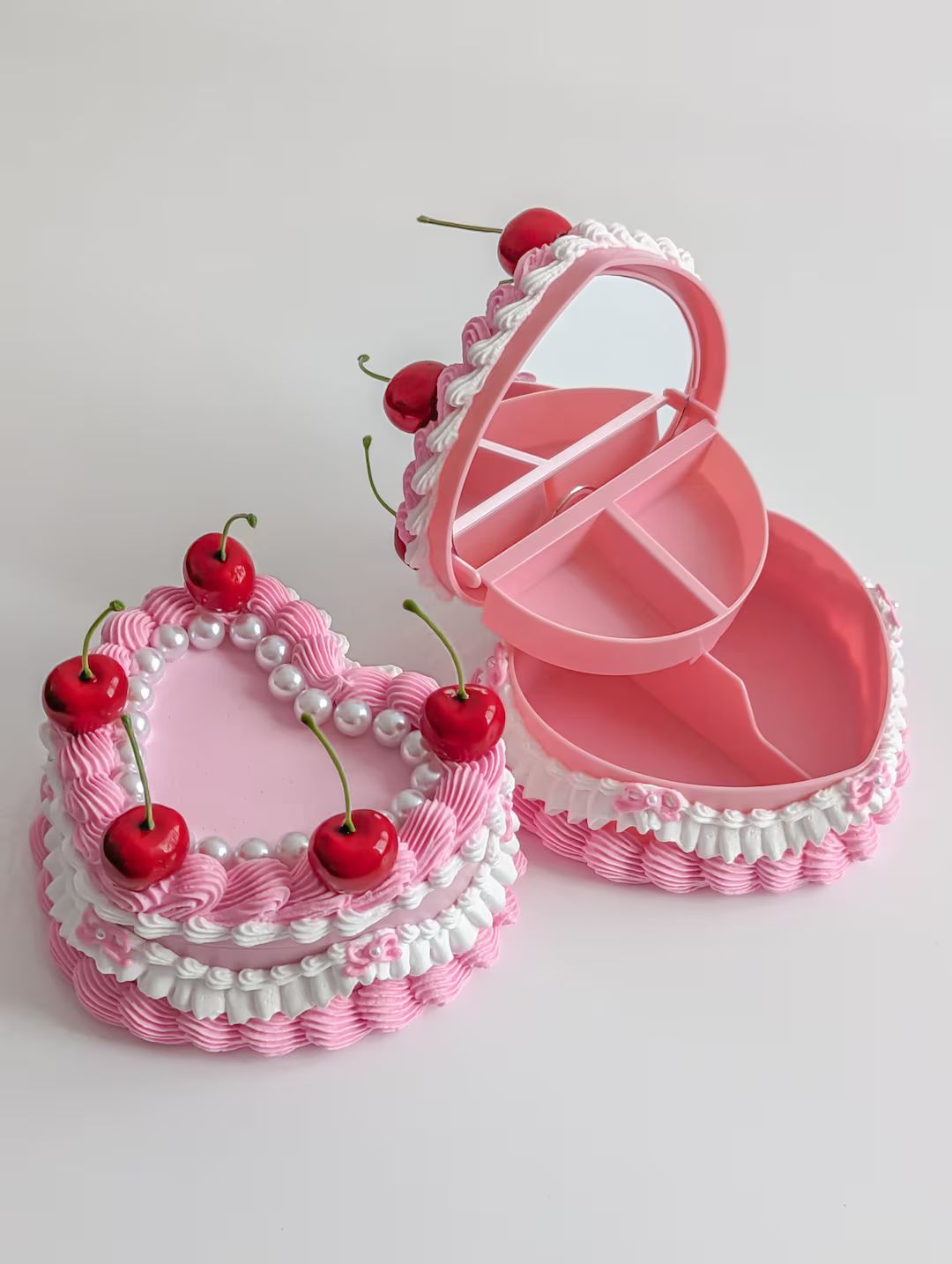 Pearl Cherry Cake Jewellery Box - Etsy | Etsy (US)