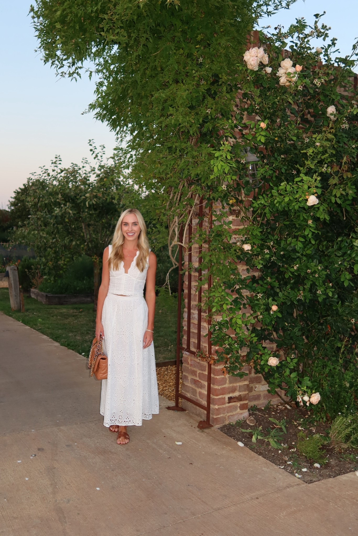 White summer set
Meshki outfit 
Hermes Oran Sandals 

#LTKSeasonal