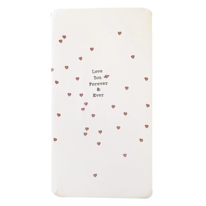 Organic Cotton Crib Sheet, Love You Forever | SpearmintLOVE